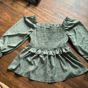 Ruched SHEIN Babydoll Top